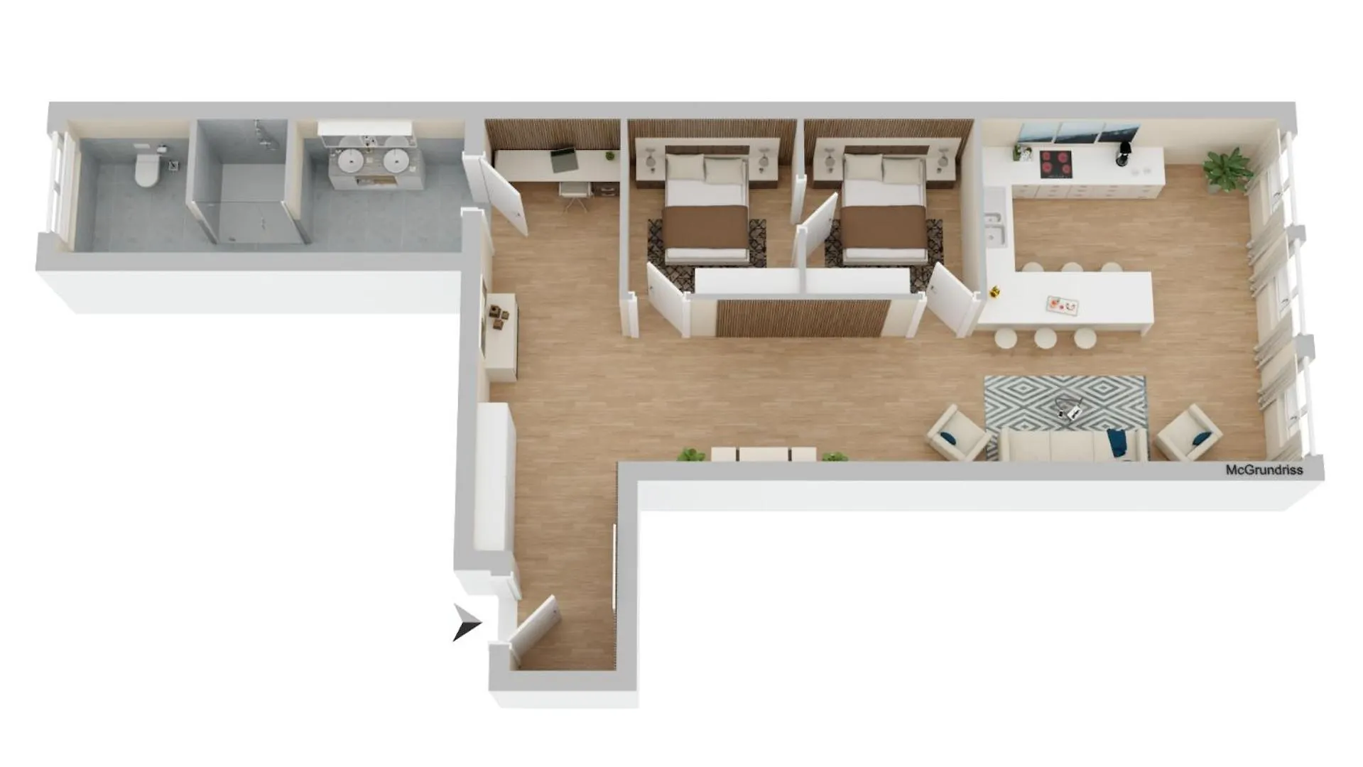Muenchen Direkt Am Karlsplatz - Stachus 70 Qm Mit 2 Schlafzimmer Apartment Mila Германия